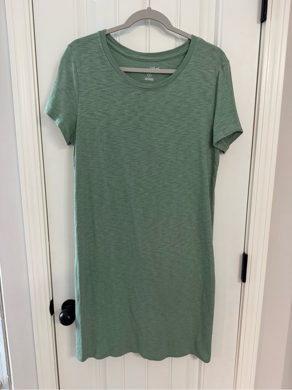 Sage Green Short Sleeve Tee Dress